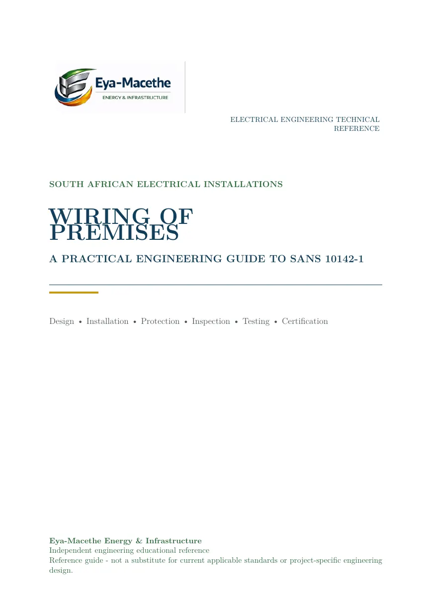 Wiring of Premises preview page 1 of 100